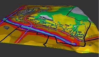 Hluková 3D mapa Nového Lískovce